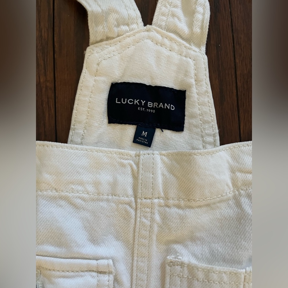 Lucky Brand White Overalls